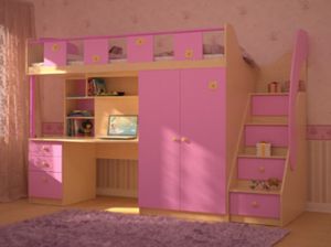 Детская мебель ПИКНИК - мебель для девочки