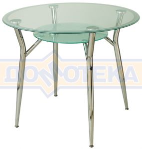 Стеклянный круглый стол Домотека А6К