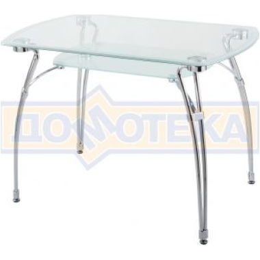 Стеклянный полуовальный стол Домотека А7С-М