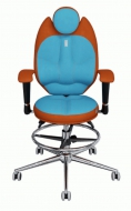 Кресло TRIO морковный-бирюзовый 1403 Продажи временно приостановлены
