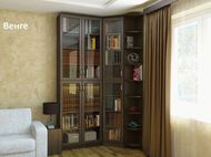 Книжный шкаф стеллаж Милан-47 со стеклянной дверкой СНЯТ!!!