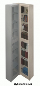 Книжный шкаф угловой Милан-38-4У