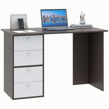 Компьютерный стол Прайм-41 цвет Венге-Белый