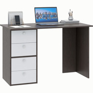 Компьютерный стол Прайм-41 цвет венге / белый