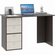 Компьютерный стол Прайм-41 цвет венге / дуб молочный