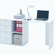 Компьютерный стол Прайм-46 цвет белый