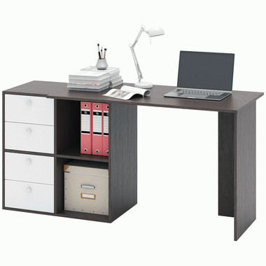Компьютерный стол Прайм-46 цвет Венге-Белый