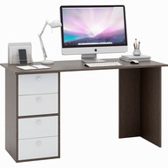 Письменный стол Прайм-55 цвет венге / белый