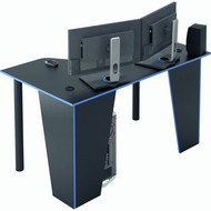 Стол игровой Форсаж-2 цвет Чёрный-Синий