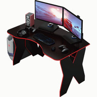 Стол игровой Таунт-1 цвет Чёрный-Красный