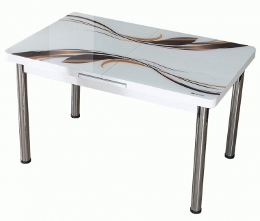 Кухонный стеклянный стол AlwaysSTAR M43 brown