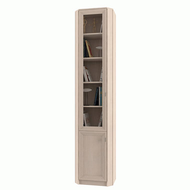 Библиотека Олимп В-20 дверь комбинированная шкаф угловой