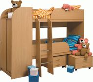 "Приют 2" - детская двухъярусная кровать со шкафом. СНЯТ!!!