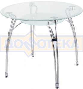 Стеклянный круглый стол Домотека А7К