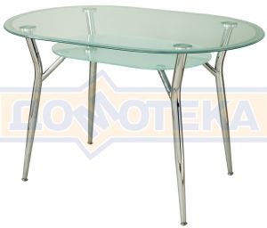 Стеклянный овальный стол Домотека А6О