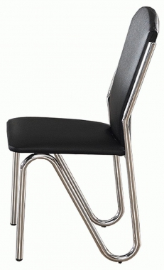 Кухонный мягкий стул AlwaysSTAR S43 black