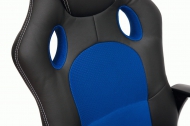 Компьютерное кресло Рейсер / RACER NEW кож/зам/ткань, черный/синий, 36-6/10  СНЯТ!!!