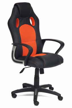 Компьютерное кресло RACER NEW черный/оранж