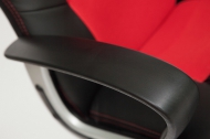 Компьютерное кресло Рейсер / RACER NEW кож/зам/ткань, черный/красный, 36-6/08  СНЯТ!!!