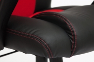 Компьютерное кресло Рейсер / RACER NEW кож/зам/ткань, черный/красный, 36-6/08  СНЯТ!!!