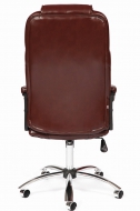 Компьютерное кресло Бергамо / BERGAMO хром кож/зам, коричневый 2 TONE