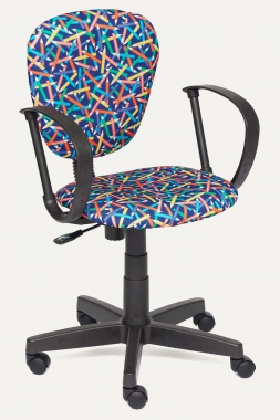 Компьютерное кресло СН413 "Карандаши на синем"