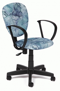 Компьютерное кресло СН413 "Карта на синем"