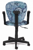 Компьютерное кресло СН413 ткань, "Карта на синем"  СНЯТ!!!