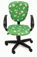 Компьютерное кресло СН413 ткань, "Ромашки на зеленом"  СНЯТ!!!