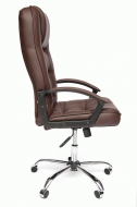 Компьютерное кресло СН9944 Хром, кож/зам, коричневый, 36-36