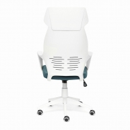 Компьютерное кресло Грац / GRACE белый, ткань, голубой, 56  СНЯТ!!!