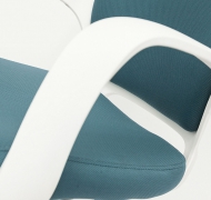 Компьютерное кресло Грац / GRACE белый, ткань, голубой, 56  СНЯТ!!!