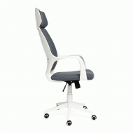 Компьютерное кресло Грац / GRACE белый, ткань, т.-серый, 60  СНЯТ!!!