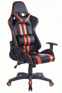 Компьютерное кресло iCar черный/оранж