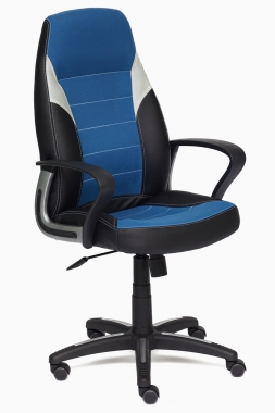 Компьютерное кресло INTER черный/синий/серый