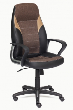 Компьютерное кресло INTER черный/корич/бронз