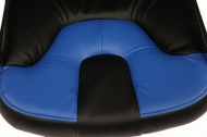 Компьютерное кресло Нео1 / NEO1 кож/зам, черный/синий, 36-6/36-39