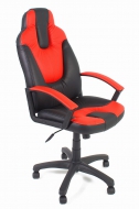 Компьютерное кресло Нео2 / NEO2 кож/зам, черный/красный, 36-6/36-161