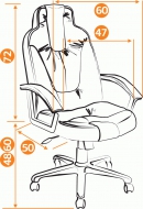 Компьютерное кресло Нео3 / NEO3 ткань, серый/оранжевый, С27/С23 СНЯТ!!!