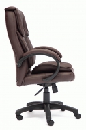 Компьютерное кресло Ореон / OREON кож/зам, коричневый/коричневый перфорированный, 36-36/36-36/06 СНЯТ!!!