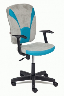 Компьютерное кресло OSTIN серый/бирюзовый, мираж грей