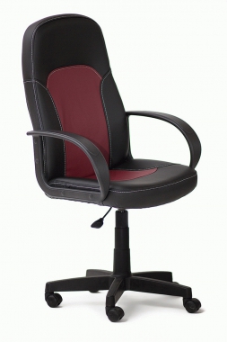 Компьютерное кресло PARMA черный/бордо