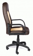 Компьютерное кресло Парма / PARMA кож/зам, коричневый/бежевый, 36-36/36-34