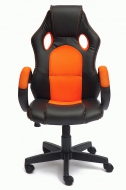 Компьютерное кресло Рейсер / RACER GT кож/зам+ткань, черный/оранжевый, 36-6/07  СНЯТ!!!