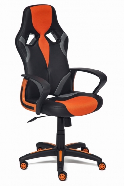 Компьютерное кресло RUNNER черный/оранж