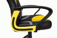 Компьютерное кресло Ранер / RUNNER, кож.зам/ткань, черный/желтый, 36-6/tw27/tw-12  СНЯТ!!!