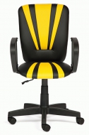 Компьютерное кресло Спектрум / SPECTRUM кож/зам, черный+жёлтый, 36-6/36-14  СНЯТ!!!