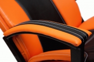 Компьютерное кресло Твистер / TWISTER кож/зам, черный+оранжевый, 36-6/14-43