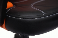 Компьютерное кресло Твистер / TWISTER кож/зам, черный+оранжевый, 36-6/14-43
