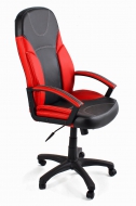 Компьютерное кресло Твистер / TWISTER кож/зам, черный+красный, 36-6/36-161